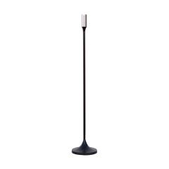 SSH COLLECTION Jupiter 80cm Tall Single Candle Holder - Matte Black with Silver Top