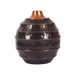 SSH COLLECTION Cocoon Small 30cm Tall Vase - Copper