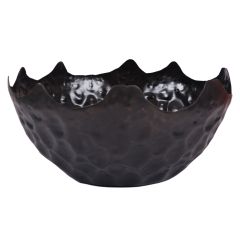 SSH COLLECTION Oleum 56cm Wide Bowl - Hammered Black