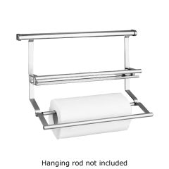 ELITE Butler Kitchen Wall Storage - Spice Condiments Rack and Paper Towel Holder