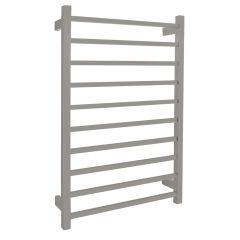 AGUZZO Ezy Fit Dual Wired Square Tube Heated Towel Rail 60 x 92cm - Polished SS