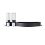 BETTER LIVING Clever Combo - 1 x Clever Double Shower Dispenser + 1 x Clever Flip Shelf - Matte Black