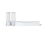 BETTER LIVING Clever Combo - 1 x Clever Double Shower Dispenser + 1 x Clever Flip Shelf - Matte White