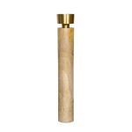 SSH COLLECTION James 44cm Tall Single Candle Holder - Natural Timber and Brushed Brass