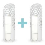 Set of 2 BETTER LIVING Rollo Hexacube Toilet Tissue Reserves - Off-Specification Matte White