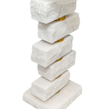 CAFE LIGHTING Hamburg Marble Table Lamp - White