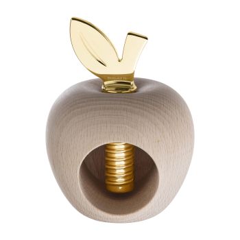 BUGATTI Eden Nut Cracker - Natural Beech and Gold