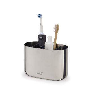 JOSEPH JOSEPH EasyStore Luxe Large Toothbrush Caddy - Steel