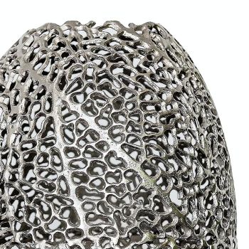 SSH COLLECTION Coral 50cm Tall Vase - Nickel