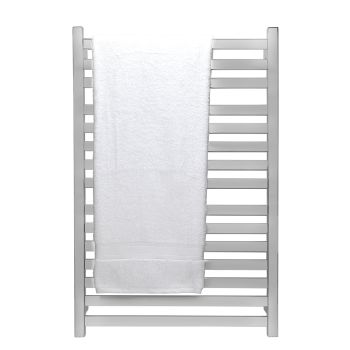 AGUZZO Ezy Fit Dual Wired Flat Tube Heated Towel Rail 60 x 92cm - Polished SS