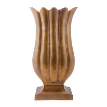 SSH COLLECTION Lotte 40cm Tall Tulip Vase - Bronze