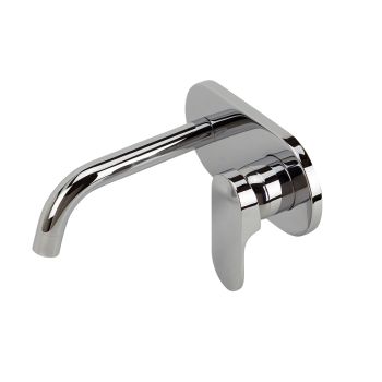 VALE Symphony Wall Mounted Bath and Basin Mixer and Spout - Chrome