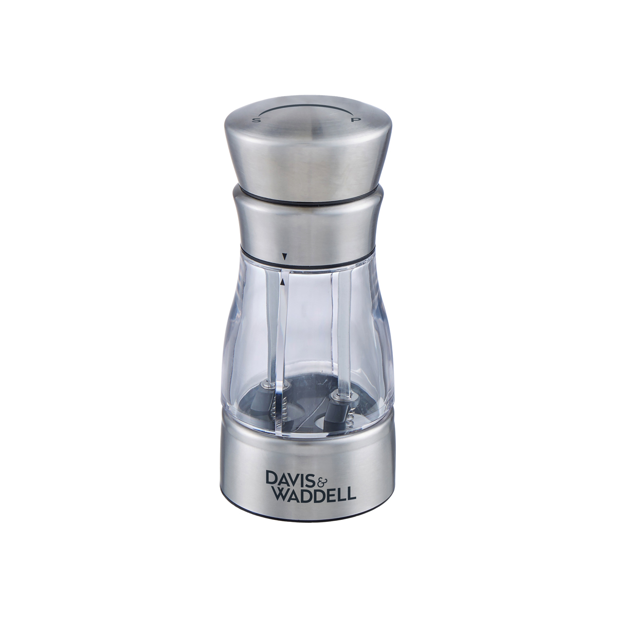 DAVIS & WADDELL Dual Salt and Pepper Mill - Stainless Steel