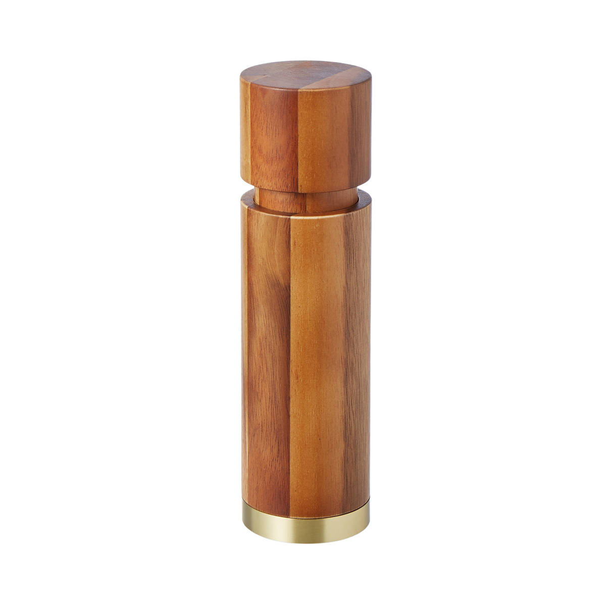 DAVIS & WADDELL Acacia and Brass Salt/Pepper Mill - Natural