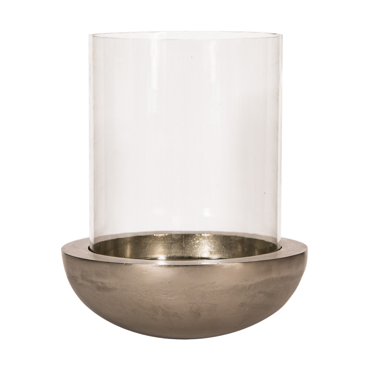 SSH COLLECTION Katrina 39cm Tall Hurricane Lamp - Nickel