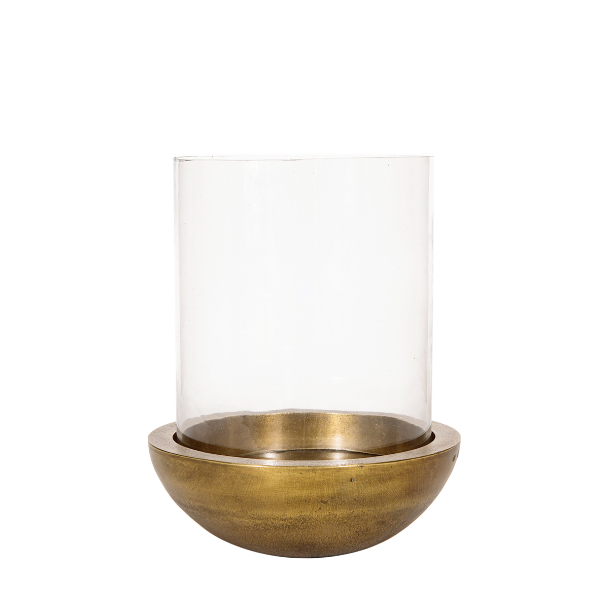 SSH COLLECTION Katrina 31cm Tall Hurricane Lamp - Brass