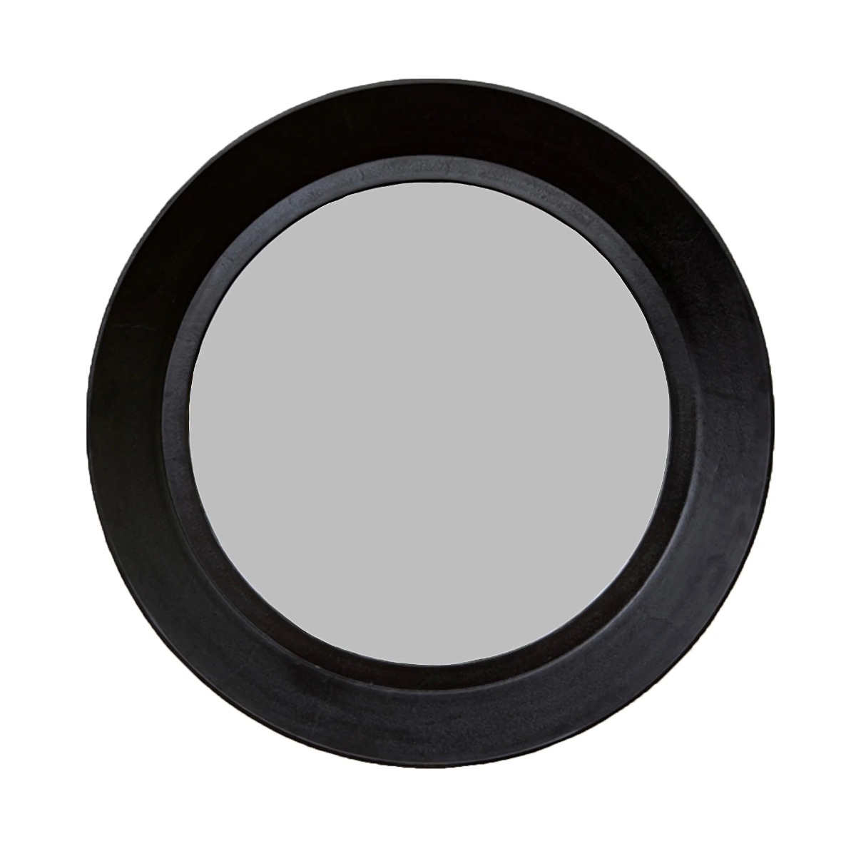 SSH COLLECTION Zandra 90cm Wide Round Wall Mirror - Black