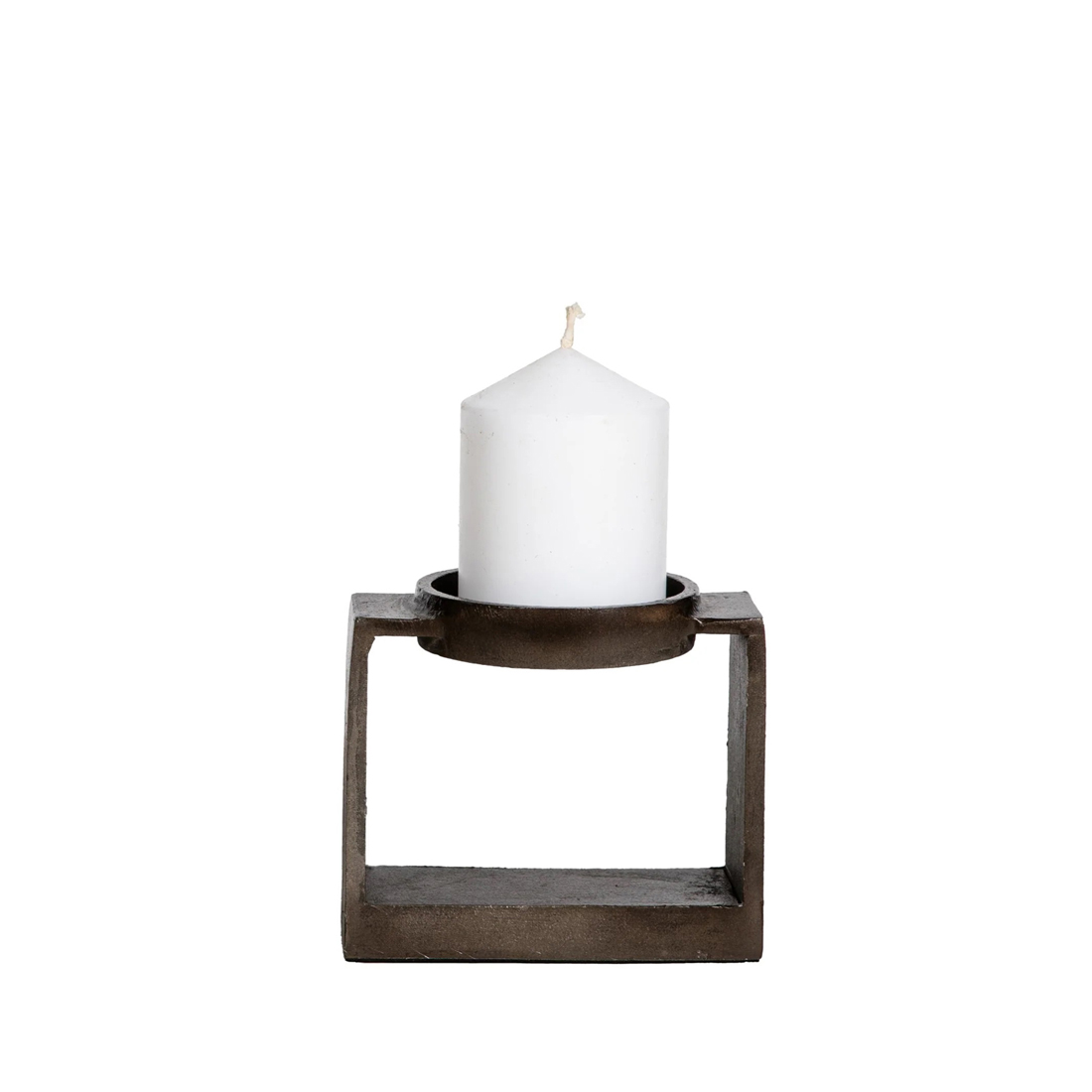 SSH COLLECTION Miles 11.5cm Single Candle Stand - Antique Brown