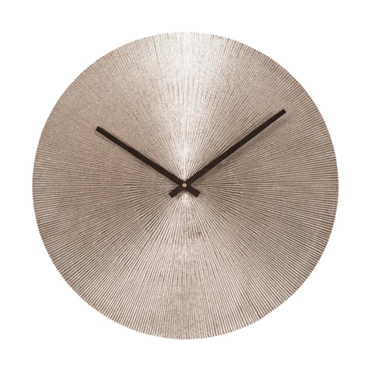 SSH COLLECTION Vivienne 60cm Wide Round Wall Clock - Nickel