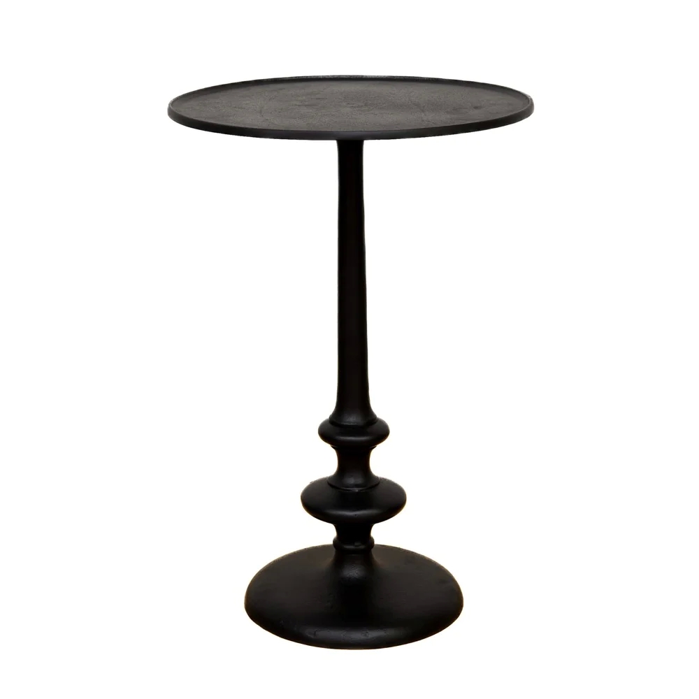 SSH COLLECTION Katherine 39cm Round Side/Occasional Table - Black