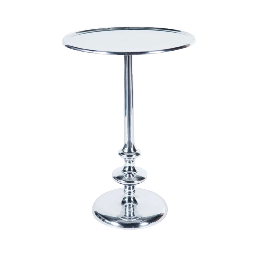 SSH COLLECTION Katherine 39cm Round Side/Occasional Table - Antique Silver