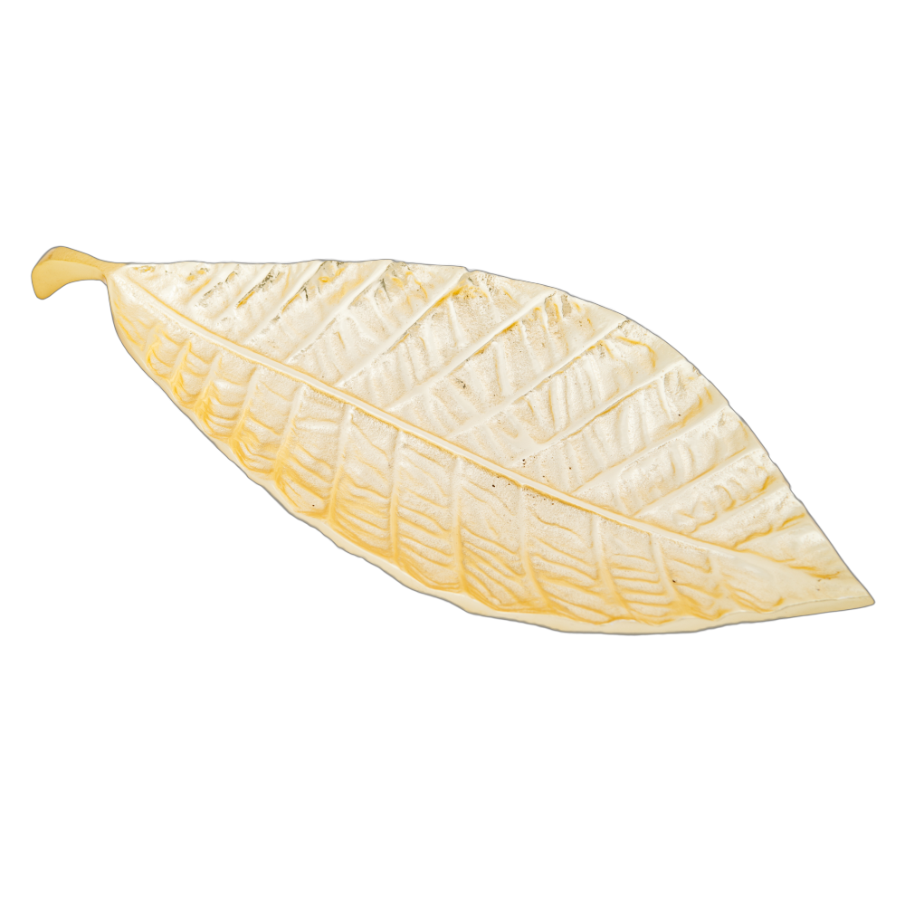 SSH COLLECTION Troppo Large 50cm Long Decorative Leaf - Brass