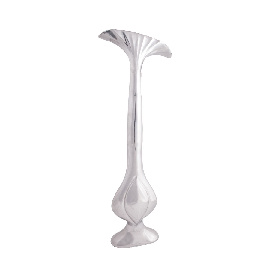 SSH COLLECTION Lotus Extra Large 113cm Tall Vase - Polished Aluminium