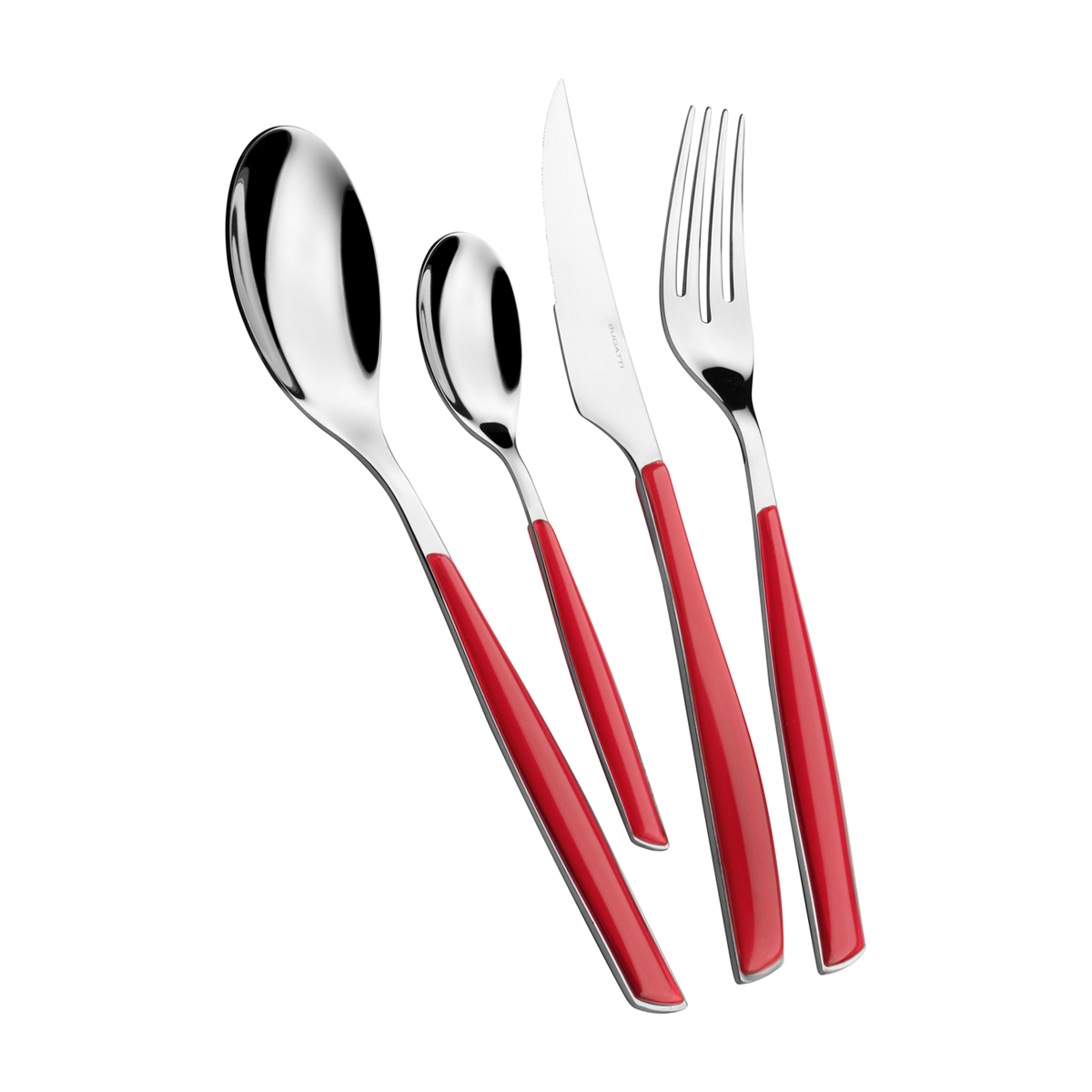 BUGATTI Glamour 24 Piece Cutlery Set - Red