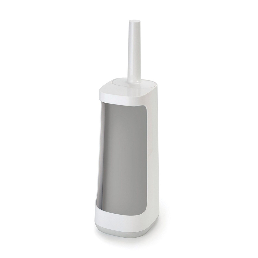 JOSEPH JOSEPH Flex Plus Toilet Brush and Stand with Storage Bay - White/Grey