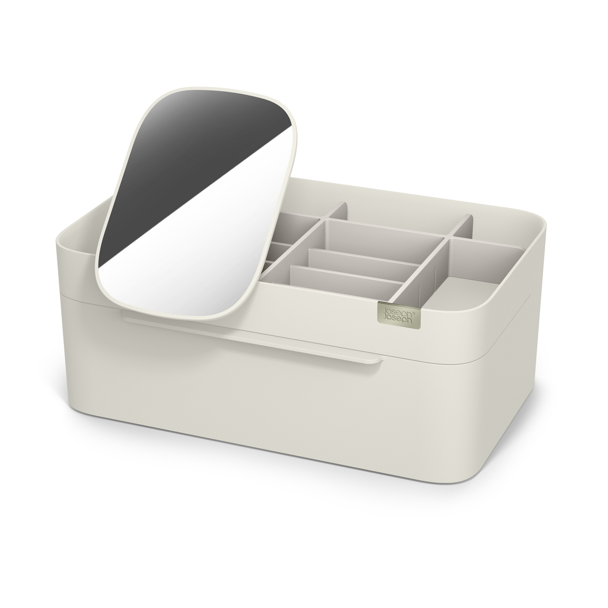 JOSEPH JOSEPH Viva Large Cosmetic Organiser with Removable Mirror - Shell