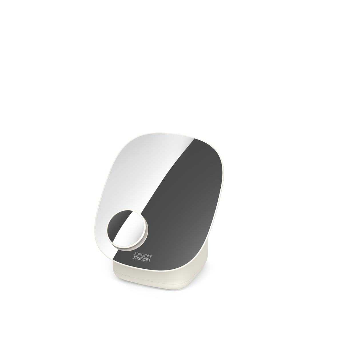 JOSEPH JOSEPH Viva Pedestal Mirror with Cosmetic Organiser - Shell