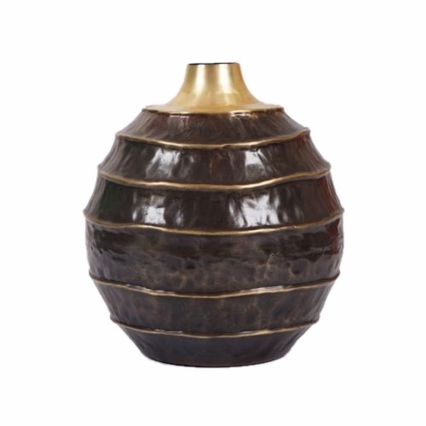 SSH COLLECTION Cocoon Small 30cm Tall Vase - Brass