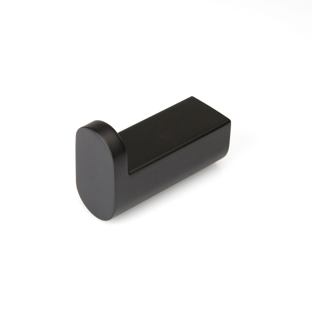 VALE Fluid Stainless Steel Robe Hook - Matte Black