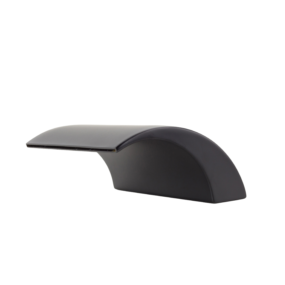 VALE Symphony Hob Mounted Stainless Steel Waterfall Spout - Matte Black