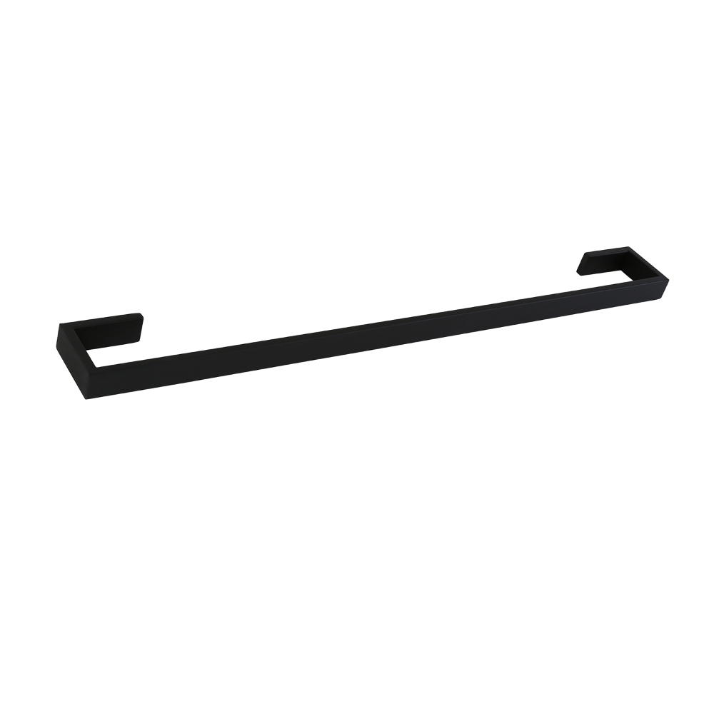 AGUZZO Montangna Stainless Steel Single Towel Rail 750mm - Matte Black