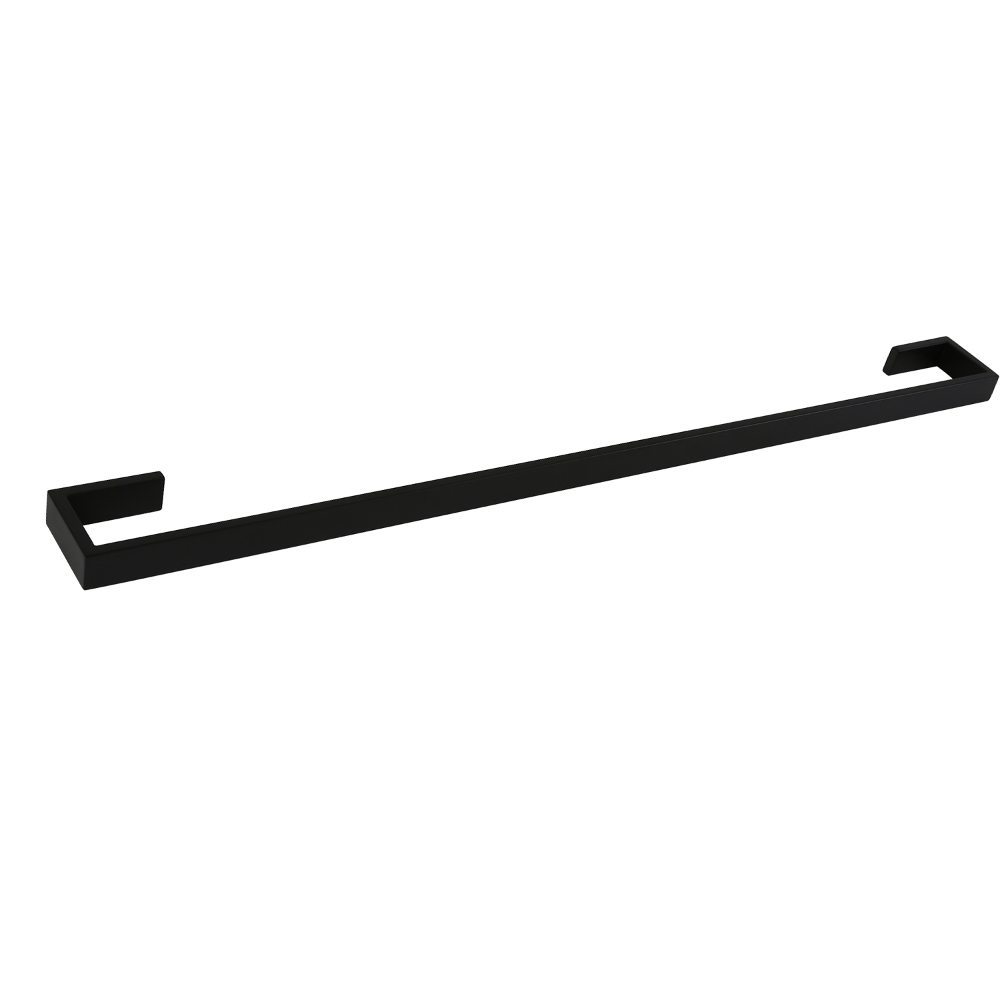 AGUZZO Montangna Stainless Steel Single Towel Rail 900mm - Matte Black