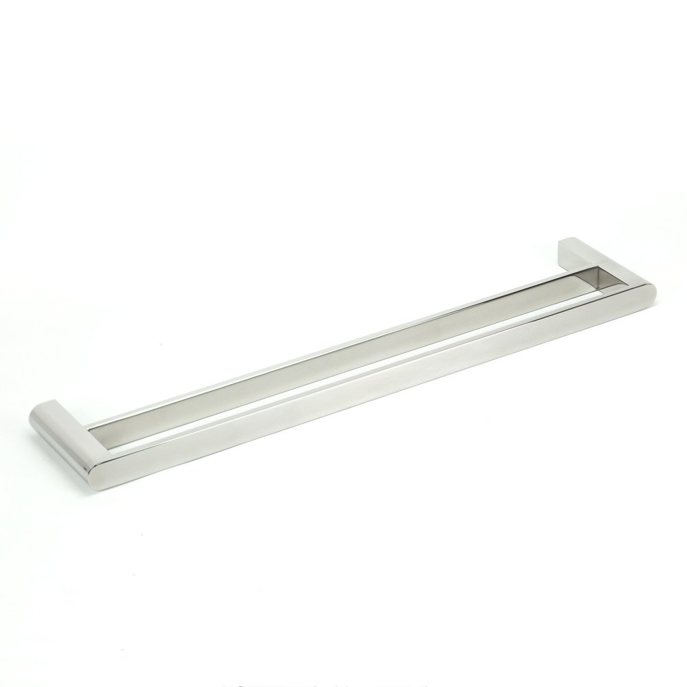 VALE Fluid 600mm Double Towel Rail - Polished Stainless Steel