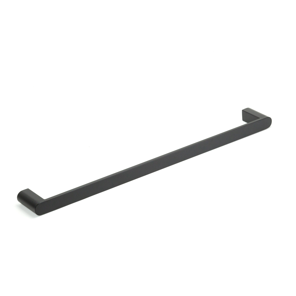 VALE Fluid 600mm Stainless Steel Single Towel Rail - Matte Black