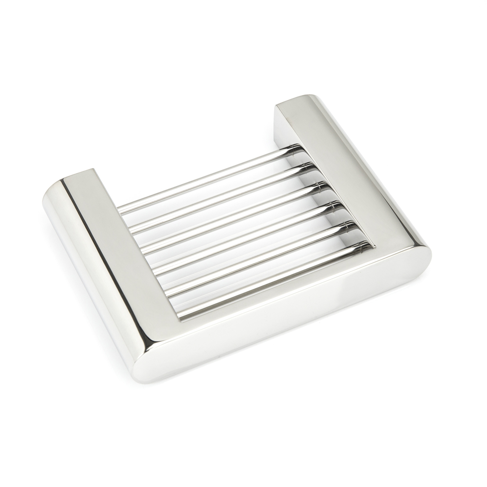 VALE Fluid Soap Basket Dish - Polished Stainless Steel