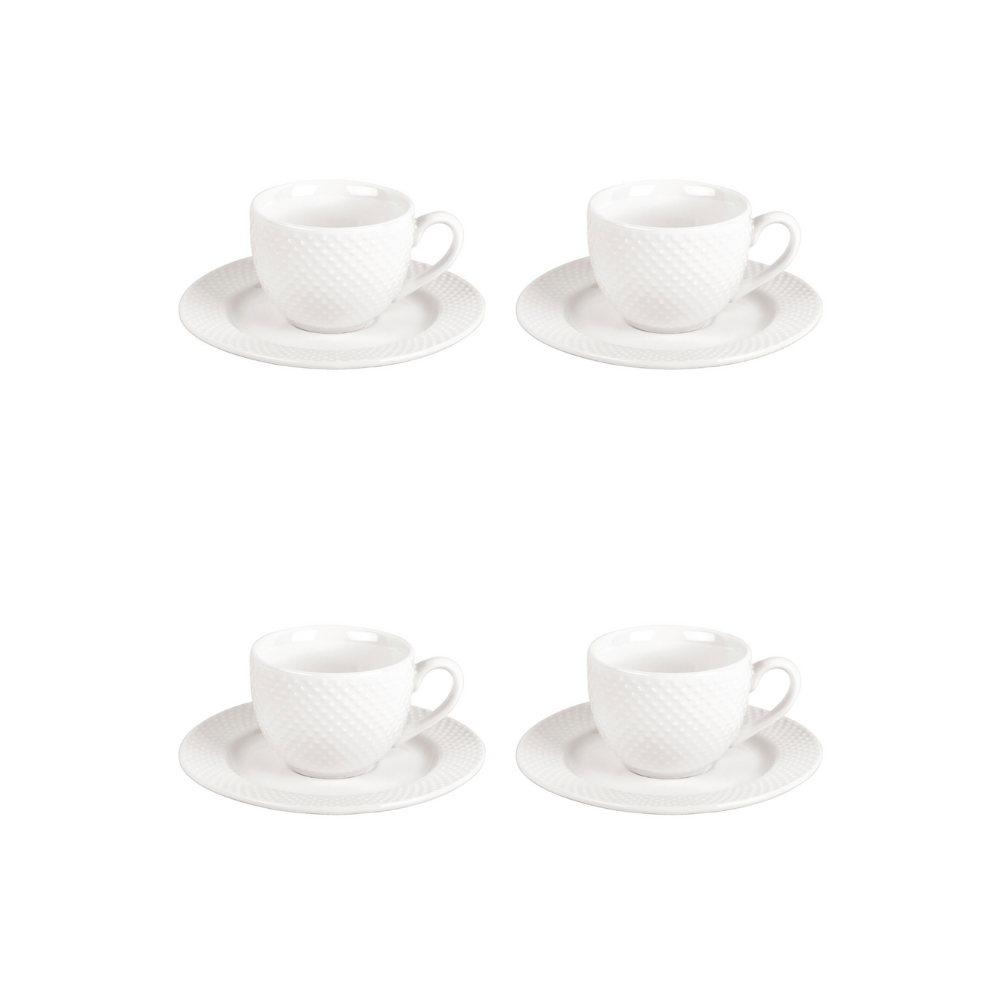 SHERVIN VERKIL Prominence 4 Piece Bijou Cup & Saucer Set