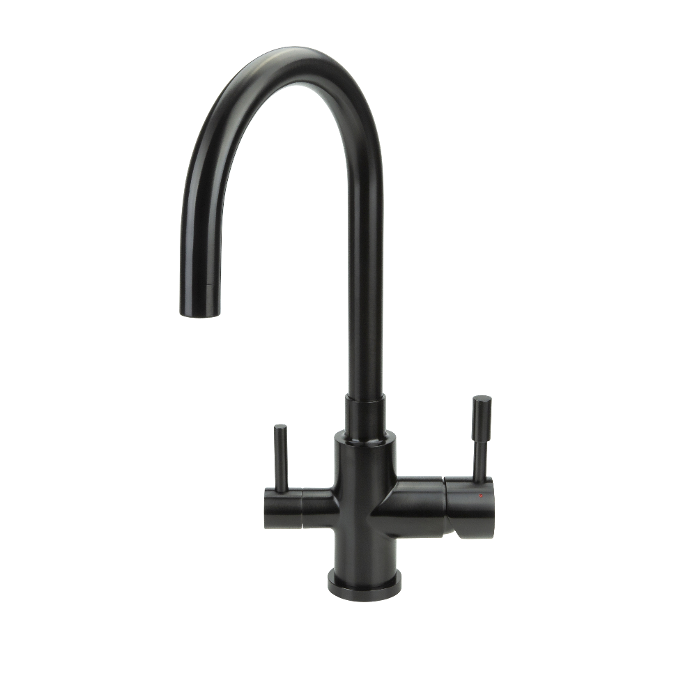 SWEDIA Otto Stainless Steel Kitchen Mixer Tap - Black Satin