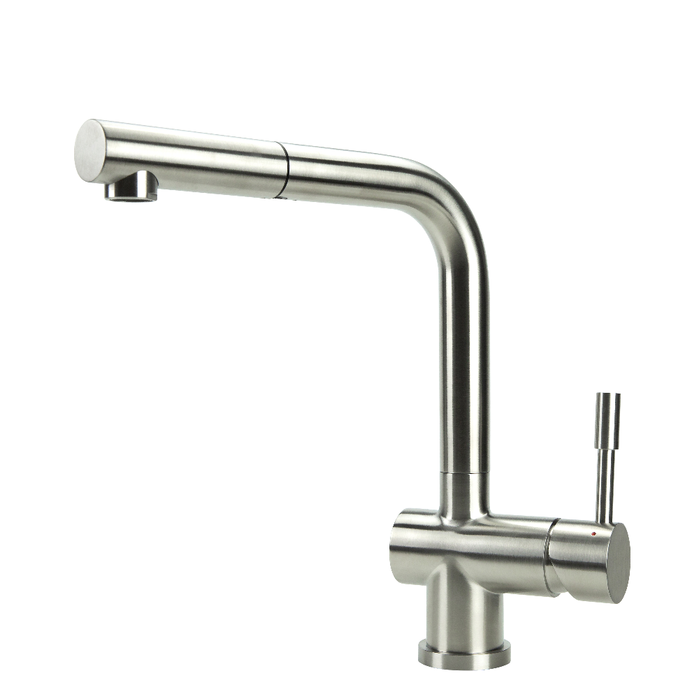 SWEDIA Sigge Stainless Steel Kitchen Mixer Tap With Pull-Out - Brushed