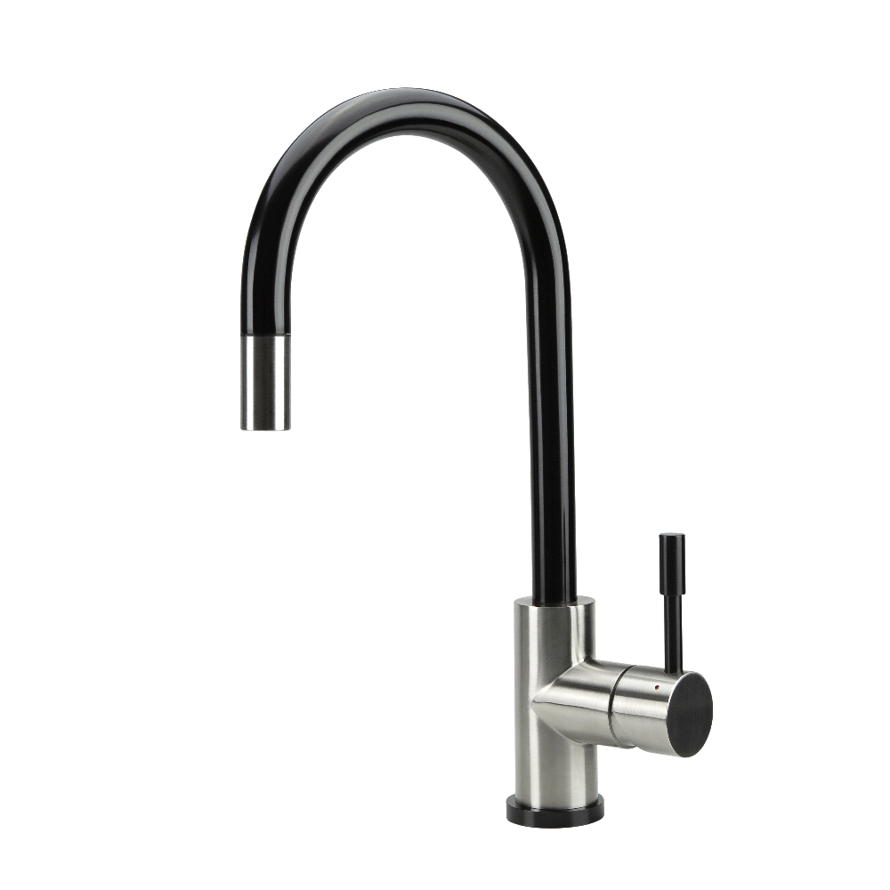 SWEDIA Klaas Stainless Steel Kitchen Mixer Tap w Pull-Out - Brushed Black Satin