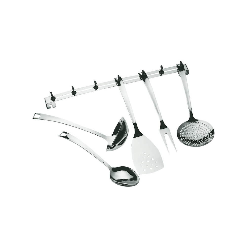 BUGATTI Settimocielo 5 Piece Utensil Set with Rack Base