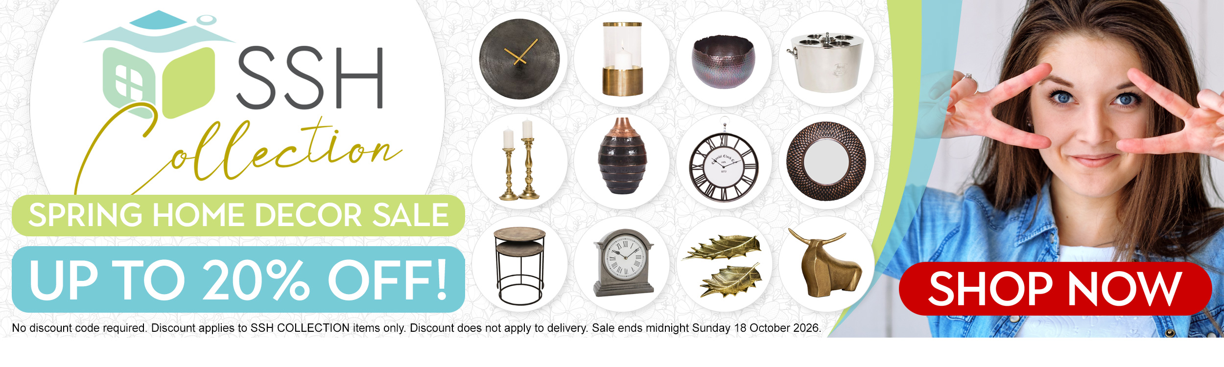 Spring home decor sale - Up to 20% off!