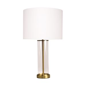 CAFE LIGHTING East Side Table Lamp - Brass with White Shade