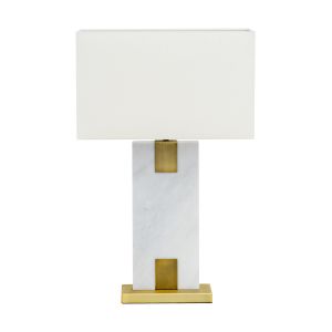 CAFE LIGHTING Nazare Marble Table Lamp - White