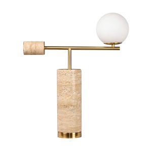 CAFE LIGHTING Zamora Travertine Table Lamp