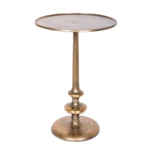 SSH COLLECTION Katherine 39cm Round Side/Occasional Table - Antique Gold