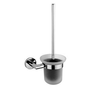 VALE Symphony Wall Mounted Toilet Brush Holder - Polished Stainless Steel